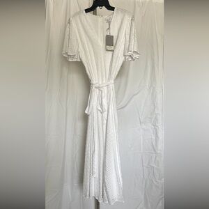 Preston & York White Kimono-Style Robe